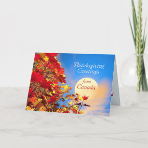 Thanksgiving Morning uit Canada Feestdagen Kaart
