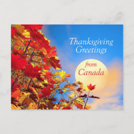 Thanksgiving Morning uit Canada Feestdagenkaart