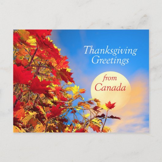 Thanksgiving Morning uit Canada Feestdagenkaart (Voorkant)