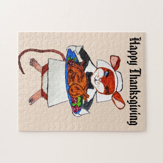 THANKSGIVING MOUSE PILGRIM LEGPUZZEL (Horizontaal)