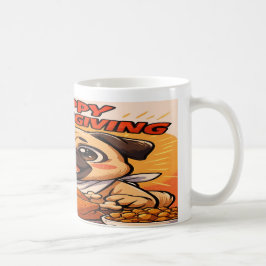  Thanksgiving Mug:  Pugsgiving Edition Koffiemok