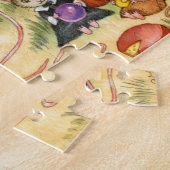 Thanksgiving muizen - Cute Puzzle Legpuzzel (Zijkant)