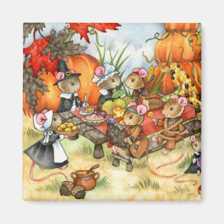 Thanksgiving Muizen - Leuke magneet