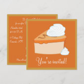 Thanksgiving na het eten Dessert Party Kaart (Voorkant / Achterkant)