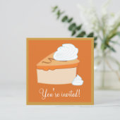 Thanksgiving na het eten Dessert Party Kaart (Staand voorkant)