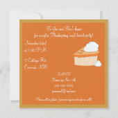 Thanksgiving na het eten Dessert Party Kaart (Achterkant)