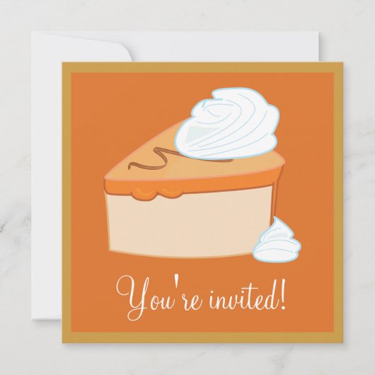 Thanksgiving na het eten Dessert Party Kaart (Voorkant)