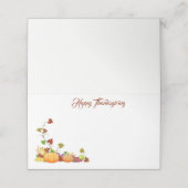 Thanksgiving Naam Plaats kaart Plaatskaartje (Buitenkant ongevouwen)
