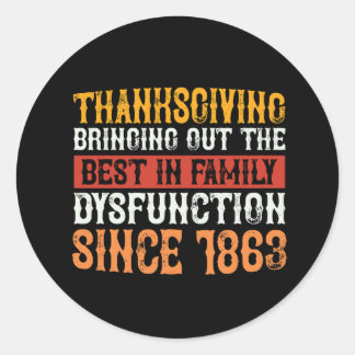 Thanksgiving_naar buiten brengen_de_beste_in_famil ronde sticker