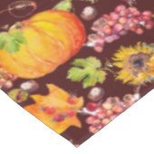 Thanksgiving Naherfst Pumpkins Sunflower op Bourgo Tafelkleed (Gekanteld)