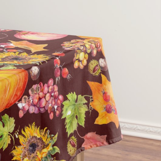 Thanksgiving Naherfst Pumpkins Sunflower op Bourgo Tafelkleed (Voorbeeld)