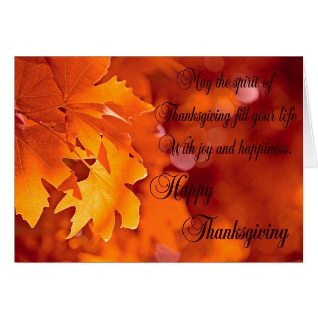 Thanksgiving najaar (Voorkant Horizontaal)