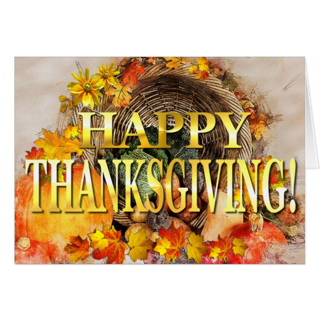 Thanksgiving najaar (Voorkant Horizontaal)