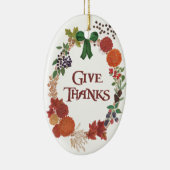 Thanksgiving najaar adem aanpassen keramisch ornament (Rechts)