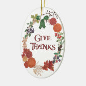 Thanksgiving najaar adem aanpassen keramisch ornament (Links)