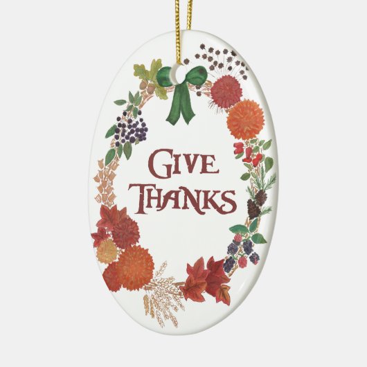 Thanksgiving najaar adem aanpassen keramisch ornament (Links)