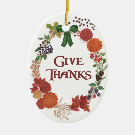 Thanksgiving najaar adem aanpassen keramisch ornament