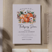 Thanksgiving najaar Floral Pumpkin Kaart