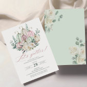 Thanksgiving najaar Floral Pumpkin Kaart