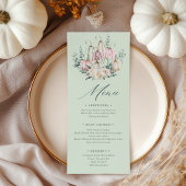 Thanksgiving najaar Floral Pumpkin Menu