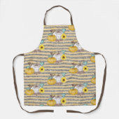 Thanksgiving najaar Herfst Pumpkin Glitter Schort (Voorkant)