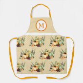 Thanksgiving najaar Herfst Pumpkin Monogram Schort (Voorkant)