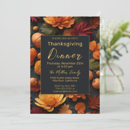 Thanksgiving najaar kaart