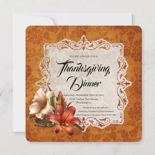 Thanksgiving najaar kaart (Voorkant)