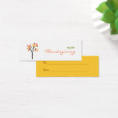 Thanksgiving najaar - Label met cadeau Mini Visitekaartjes (Bureau)