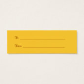 Thanksgiving najaar - Label met cadeau Mini Visitekaartjes (Achterkant)