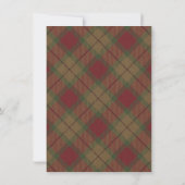 Thanksgiving najaar olievloeiingspomkin Tartan Kaart (Achterkant)