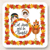 Thanksgiving najaar Onderzetters (Voorkant)