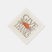 Thanksgiving najaar pomkin geeft Bedankt Servet (Hoek)