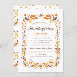 Thanksgiving najaar stolling kaart