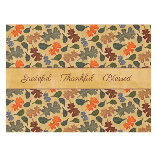 Thanksgiving najaar tafelkleed (Voorkant (Horizontaal))