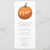 Thanksgiving najaar verfijnde pompoen menu (Voorkant)