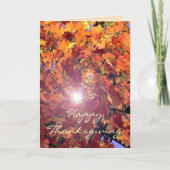 Thanksgiving najaar Whirl Feestdagen Kaart (Voorkant)