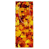 Thanksgiving najaar wijn cadeautas (Achterkant)