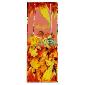 Thanksgiving najaar wijn cadeautas (Voorkant)
