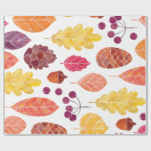 Thanksgiving najaarbladontwerp cadeaupapier (Vlak)