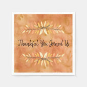 Thanksgiving najaarkleur leborden servet (Voorkant)