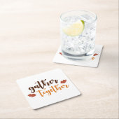 Thanksgiving najaarkleuren verzamelen kartonnen onderzetters (Insitu)