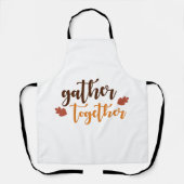 Thanksgiving najaarkleuren verzamelen schort (Voorkant)