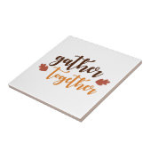 Thanksgiving najaarkleuren verzamelen tegeltje (Zijkant)