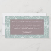 Thanksgiving najaars bladeren peulzenkransen foto feestdagenkaart (Achterkant)