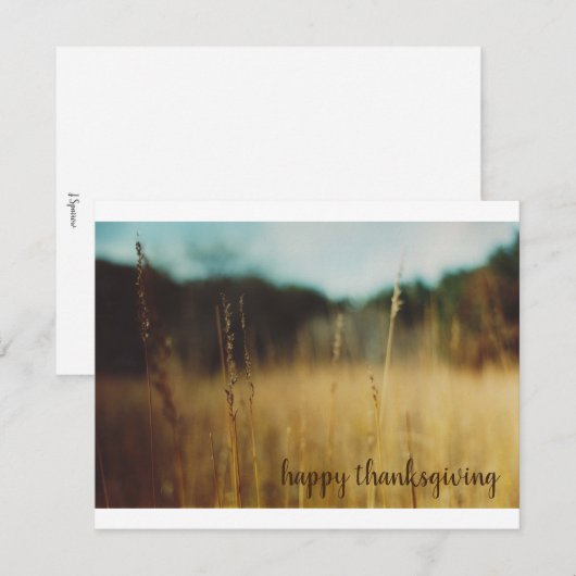 Thanksgiving najaarskaart notitiekaartje (Voorkant / Achterkant)