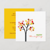 Thanksgiving najaarstructuur kaart (Voorkant / Achterkant)