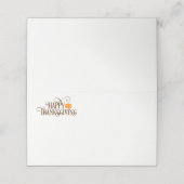 Thanksgiving Name Place Card Plaatskaartje (Buitenkant ongevouwen)