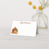 Thanksgiving Name Place Card Plaatskaartje (Voorkant)