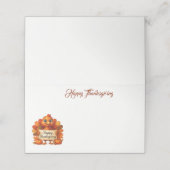 Thanksgiving Name Place Card Plaatskaartje (Buitenkant ongevouwen)